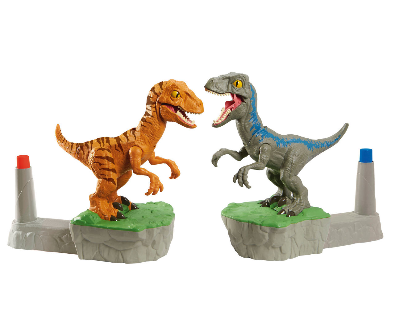 Mattel Jurassic World Rock 'Em Sock 'Em Blue vs. Atrociraptor Play Set ...