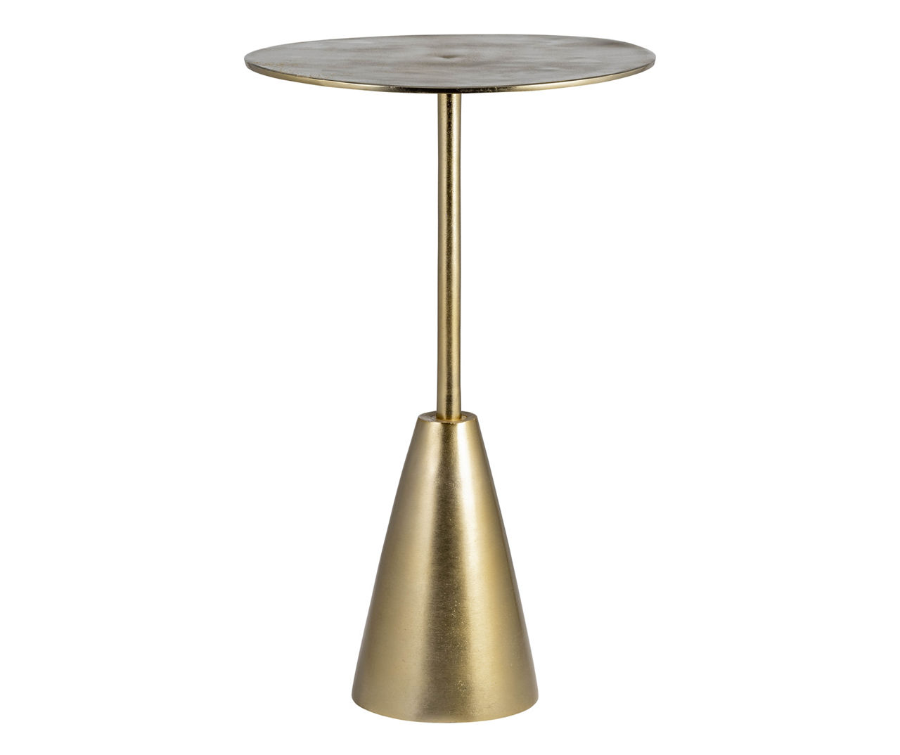 Gold Cone Base Metal Side Table Big Lots