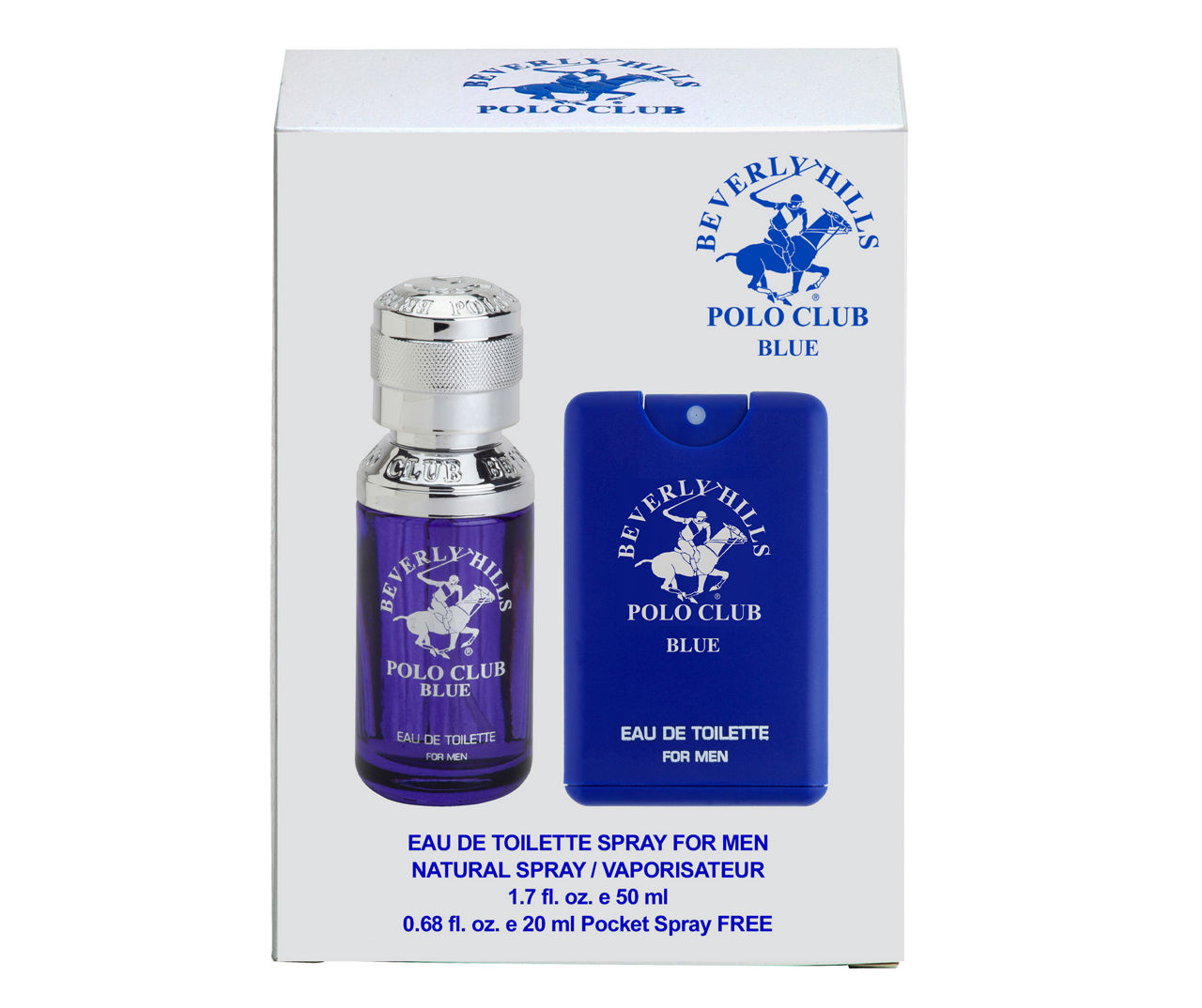 Beverly Hills Polo Club Men's Blue 2-Piece Eau De Toilette Spray Set ...