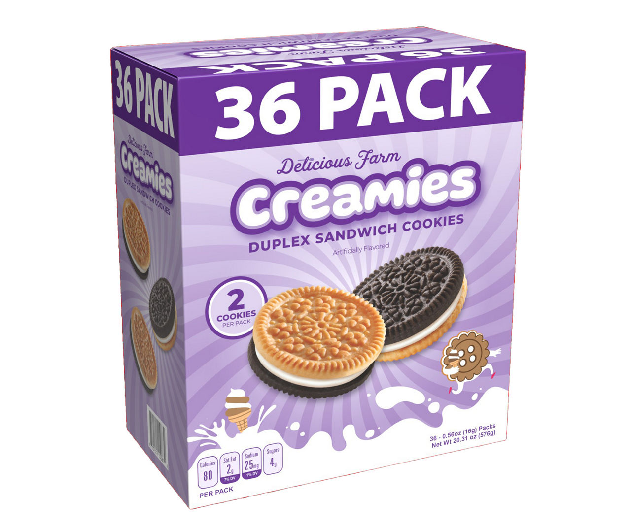 Sobisk Delicious Farm Creamies Duplex Sandwich Cookies, 36Pack Big Lots