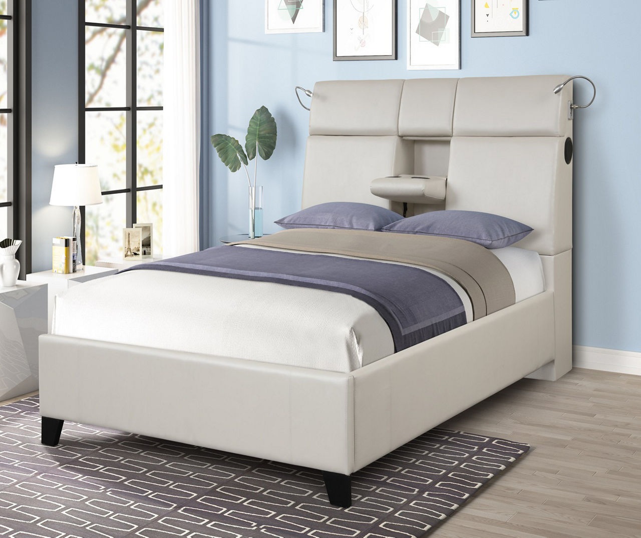 Big lots upholstered bed sales