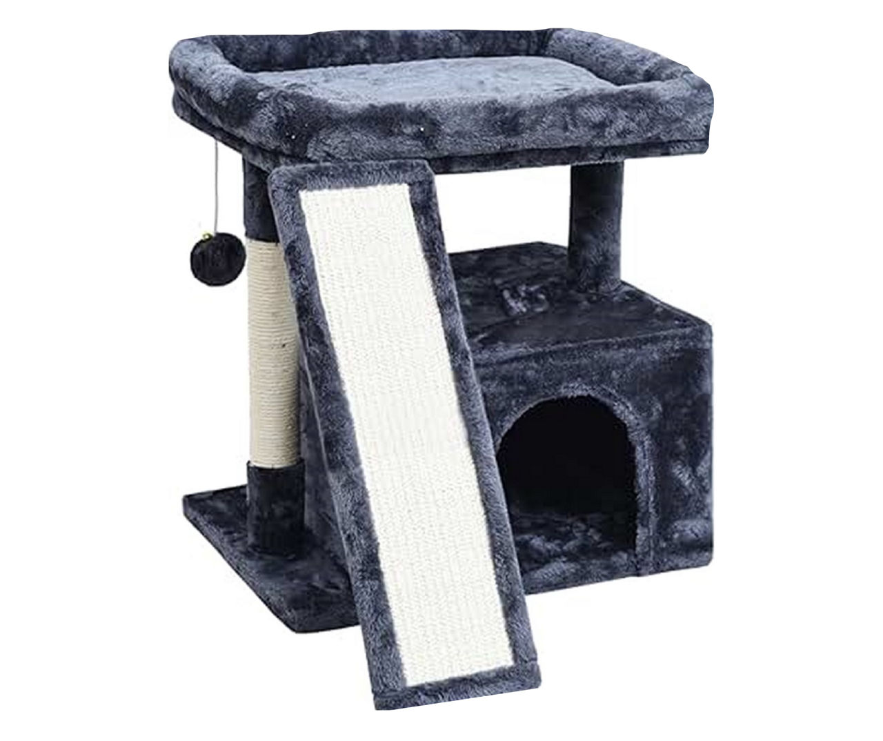 Blue Bed Scratcher Cat Condo