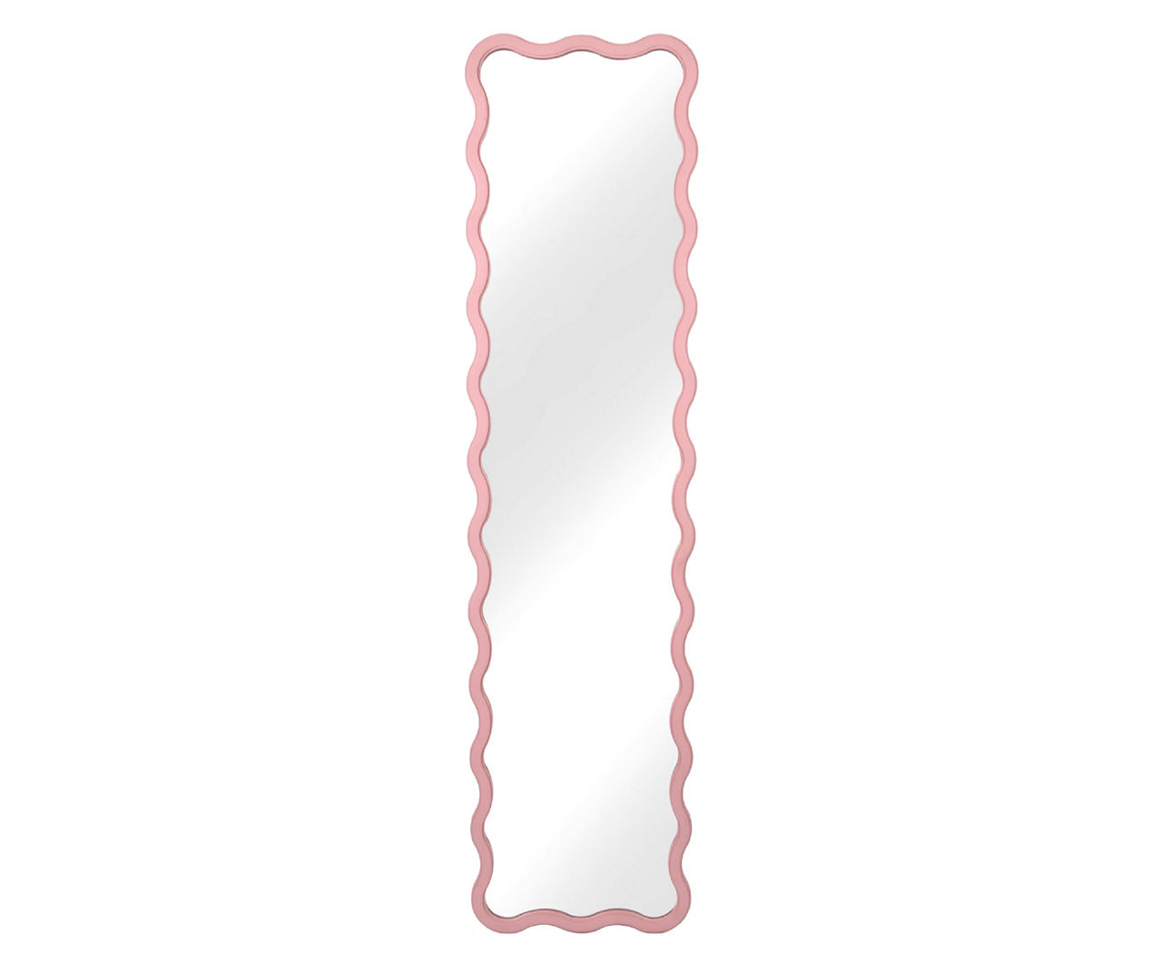 Pink Wavy Framed Mirror, (12