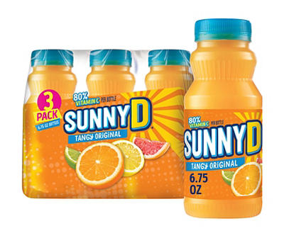 Tangy Original Orange Juice Drink, 3-Count
