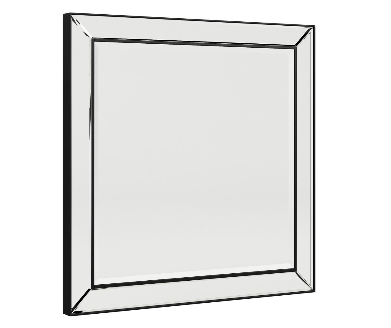 Mirror on Mirror Square Framed Wall Mirror, (35