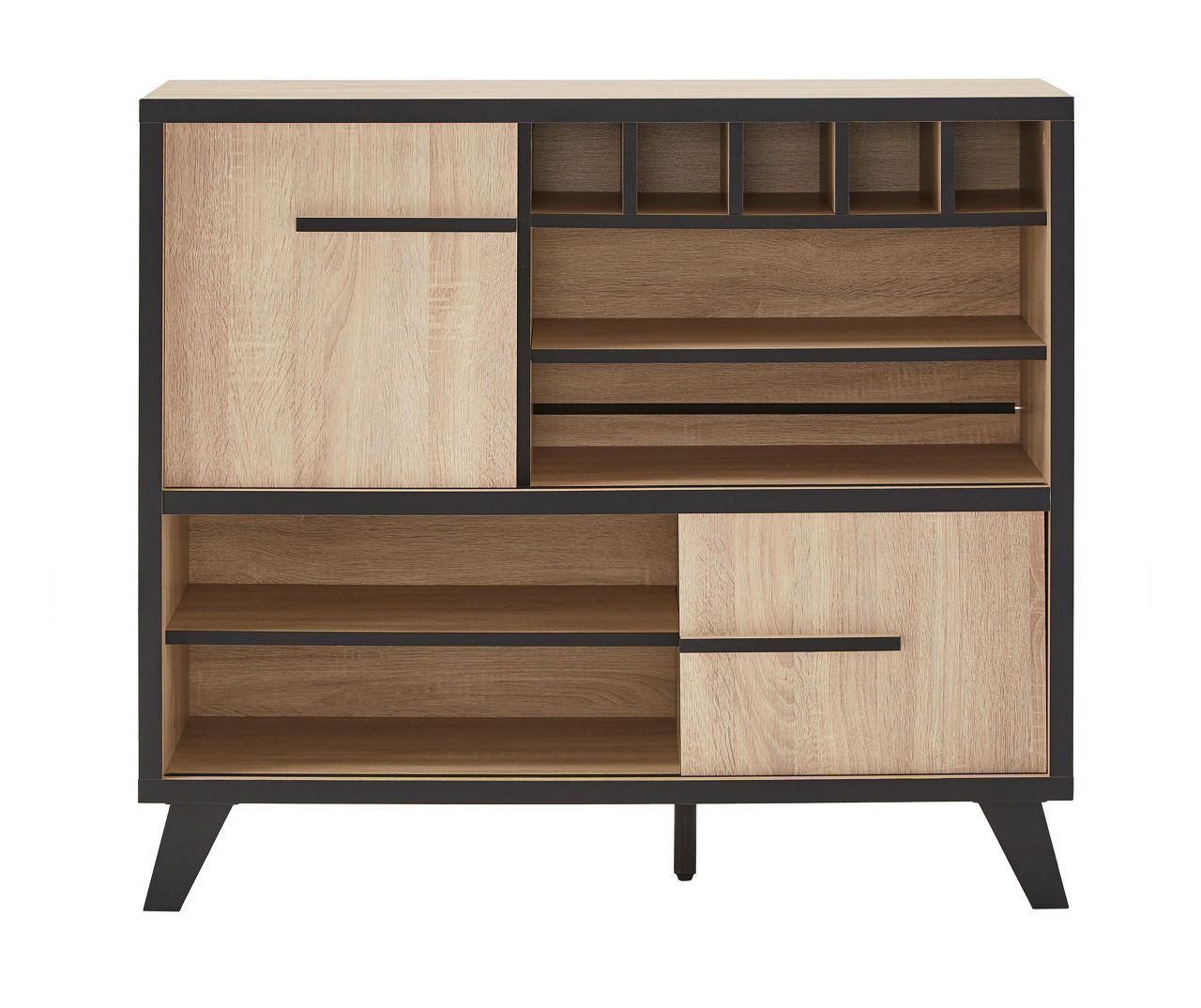 Black Natural Sliding Door Server Big Lots