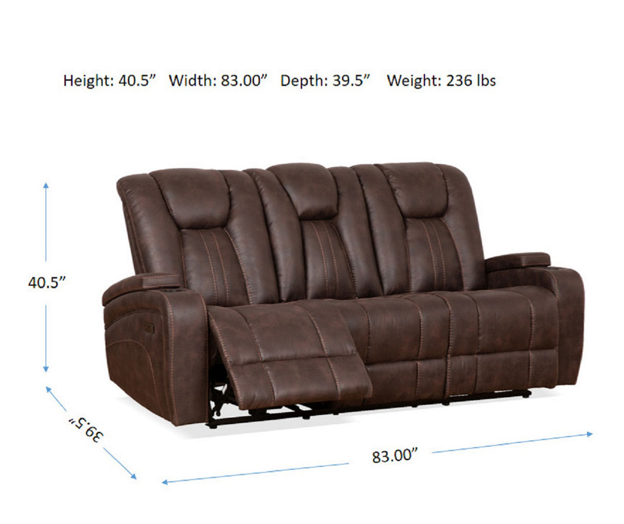Jamestown Cowboy Power Reclining Sofa Big Lots