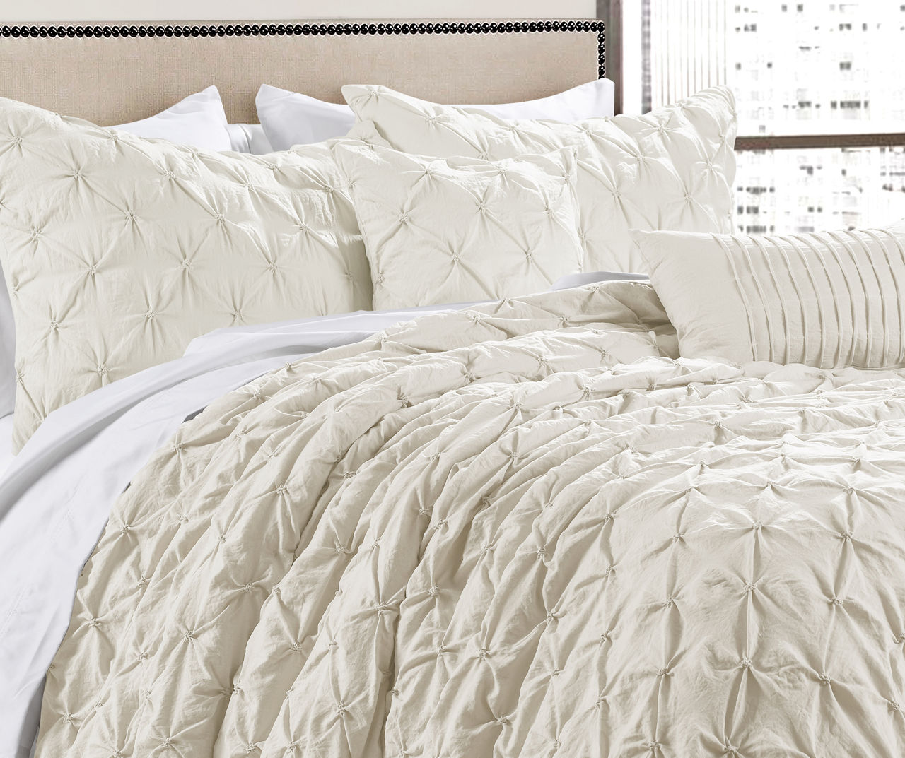 Lush Decor Ravello Pintuck authentic Comforter Set