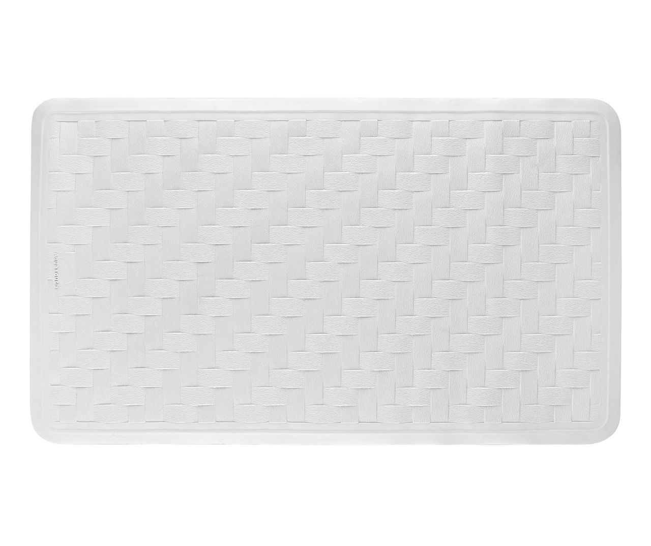 White Basketweave Rubber Bath Mat Big Lots