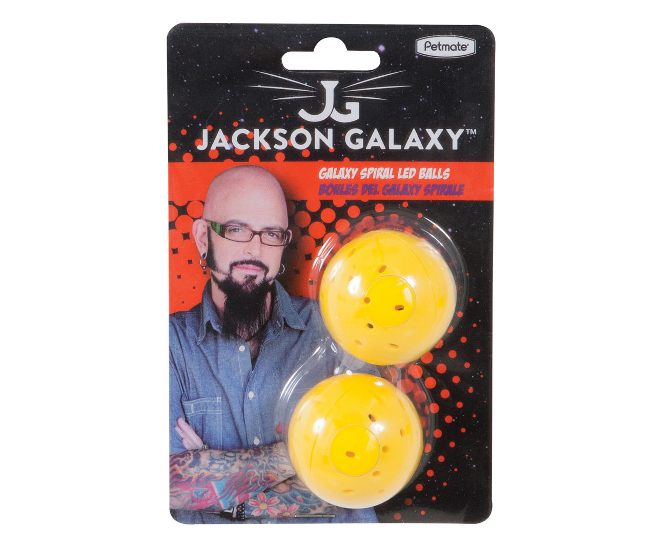 Petmate Jackson Galaxy Spiral LED Ball Cat Toy 2 Pack Big Lots