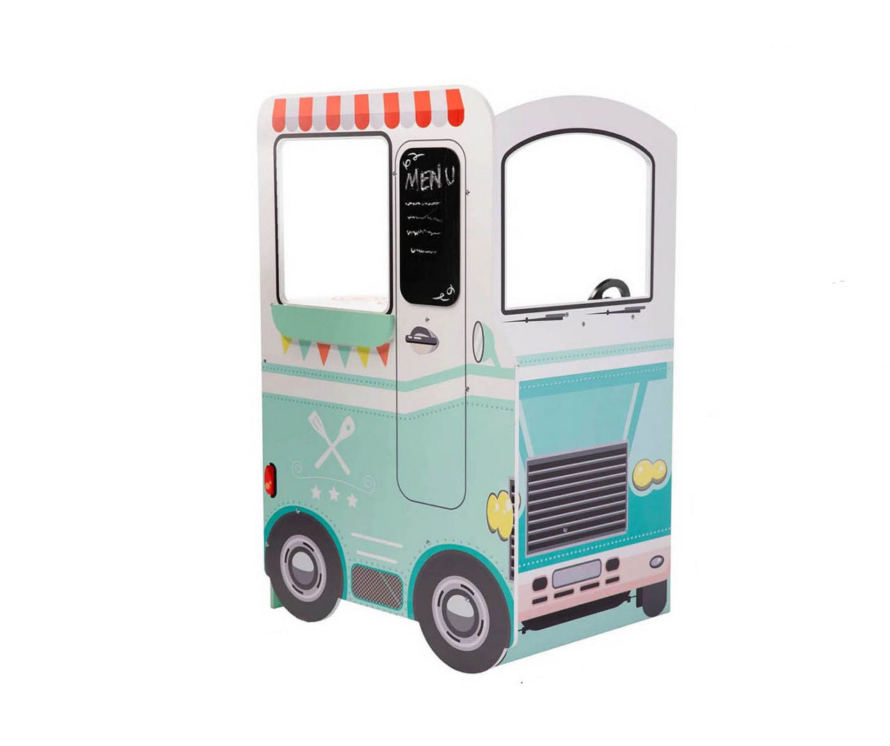 Hearthsong Orders Up Mint Wooden Food Truck Kitchen Play Set Big Lots