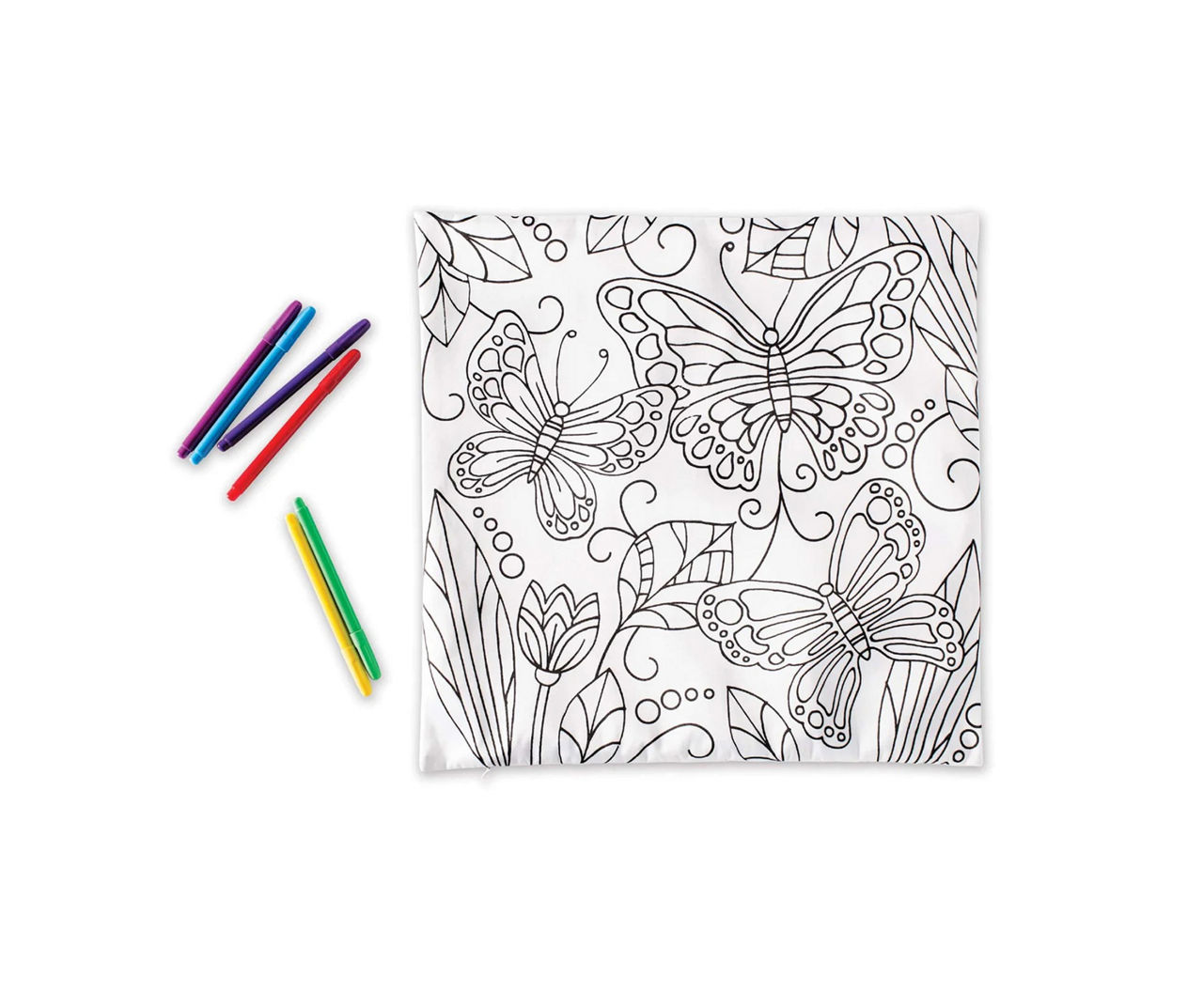 Hearthsong Color Pops Butterflies ColorYourOwn Pillow Kit Big Lots