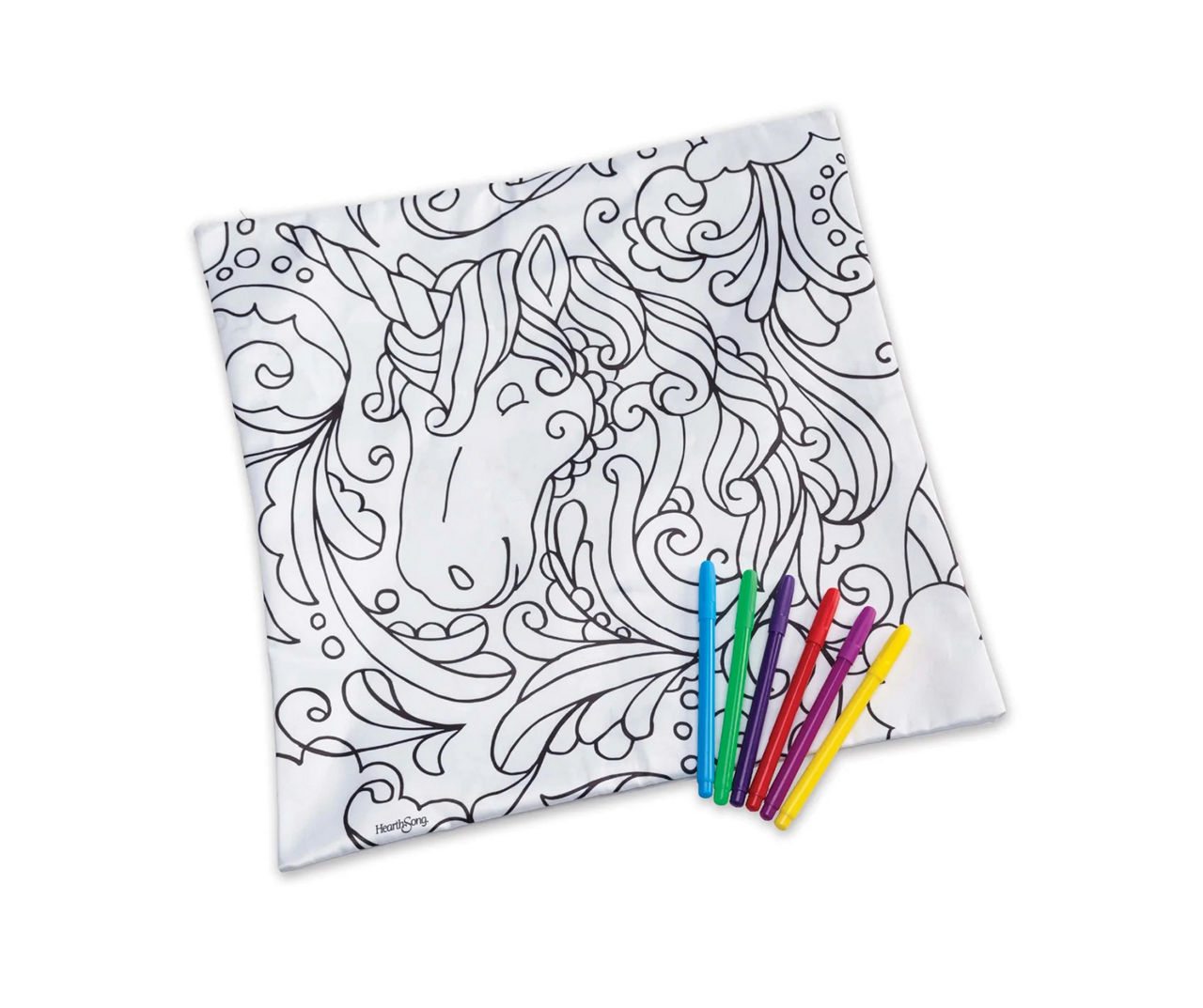 Hearthsong Color Pops Unicorn ColorYourOwn Pillow Kit Big Lots