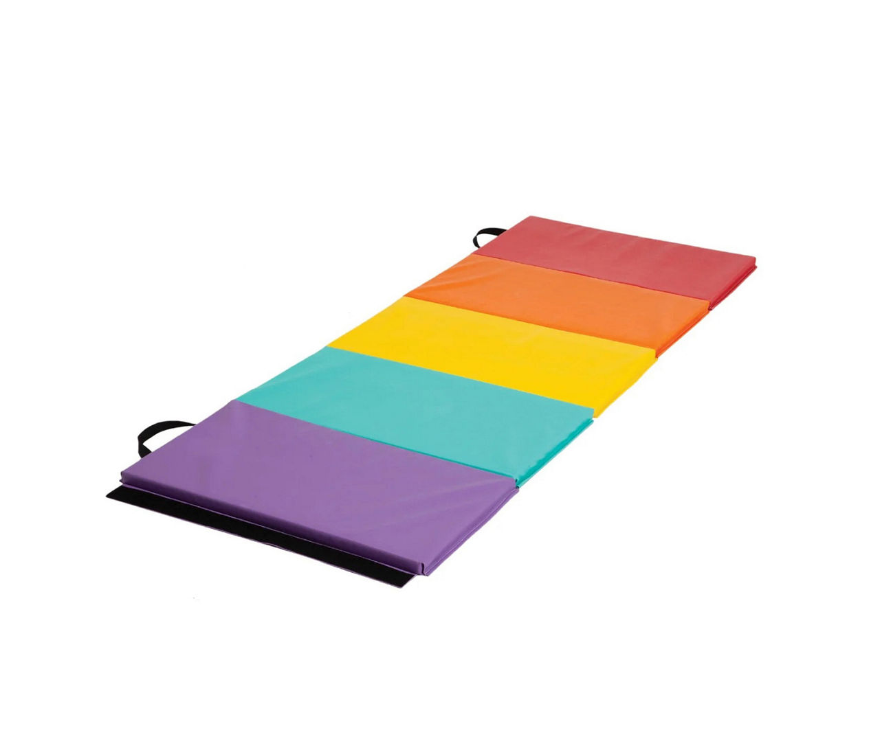 Hearthsong Rainbow 5 Panel Folding Gymnastics Tumbling Mat Big Lots