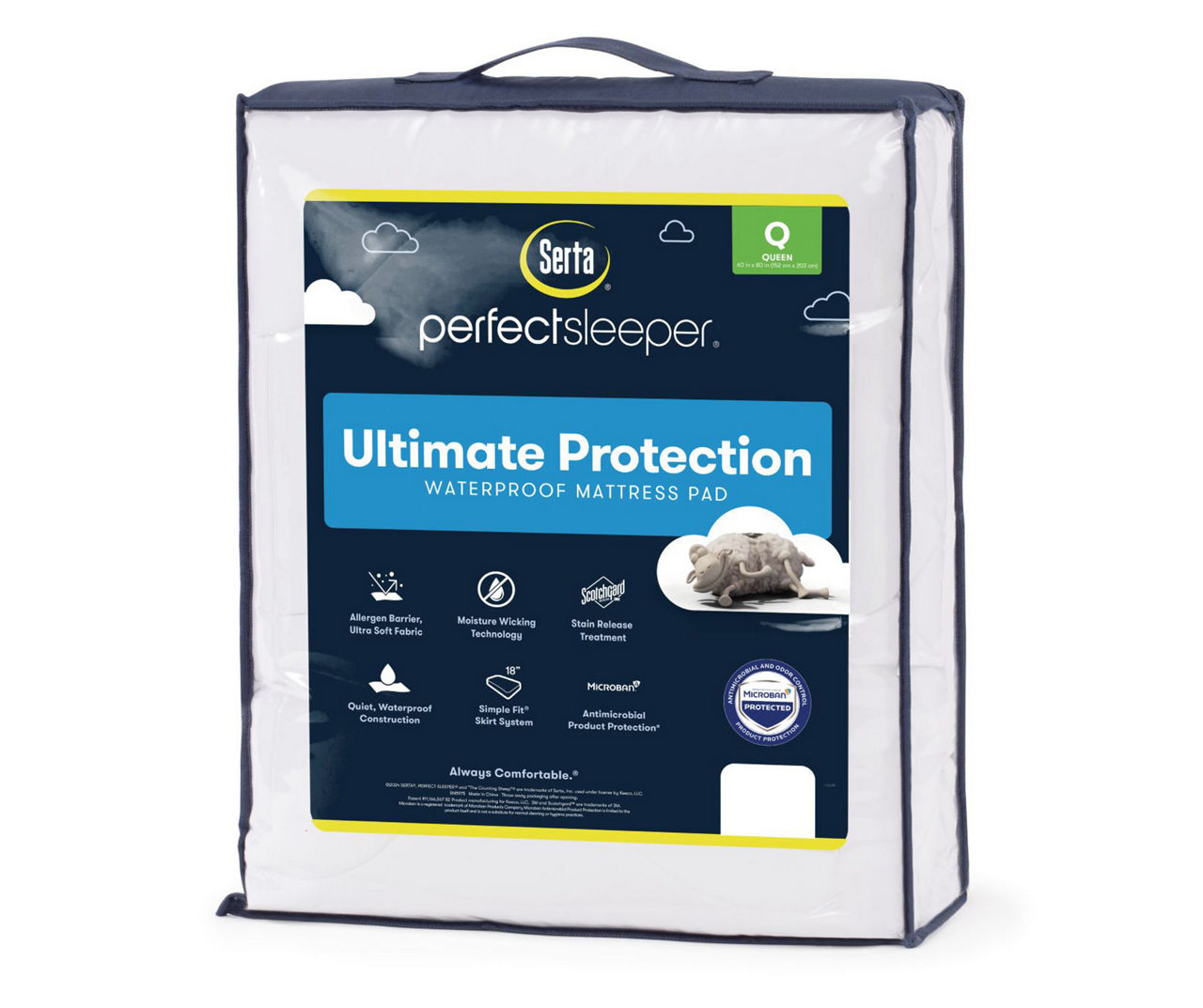 Serta perfect sleeper ultimate shops protection mattress cover