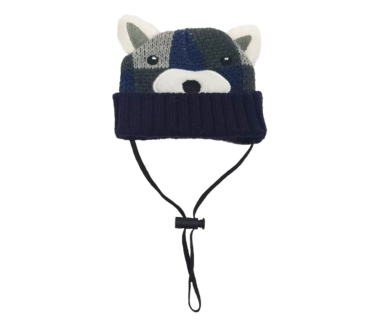 Pet XS/Small Blue Color Block Fox Beanie Big Lots