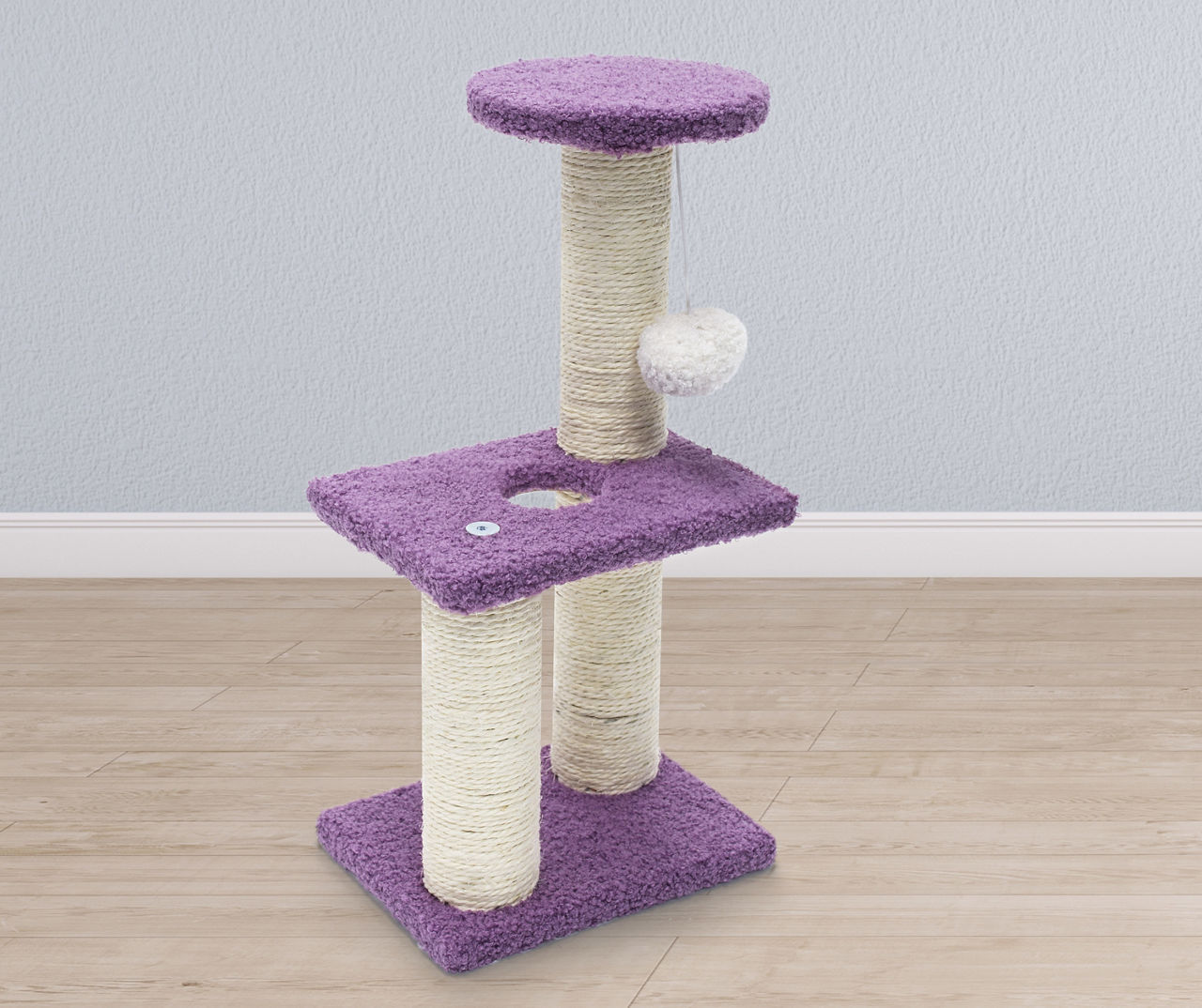 Blue 2 Teir Scratcher Cat Tree 18