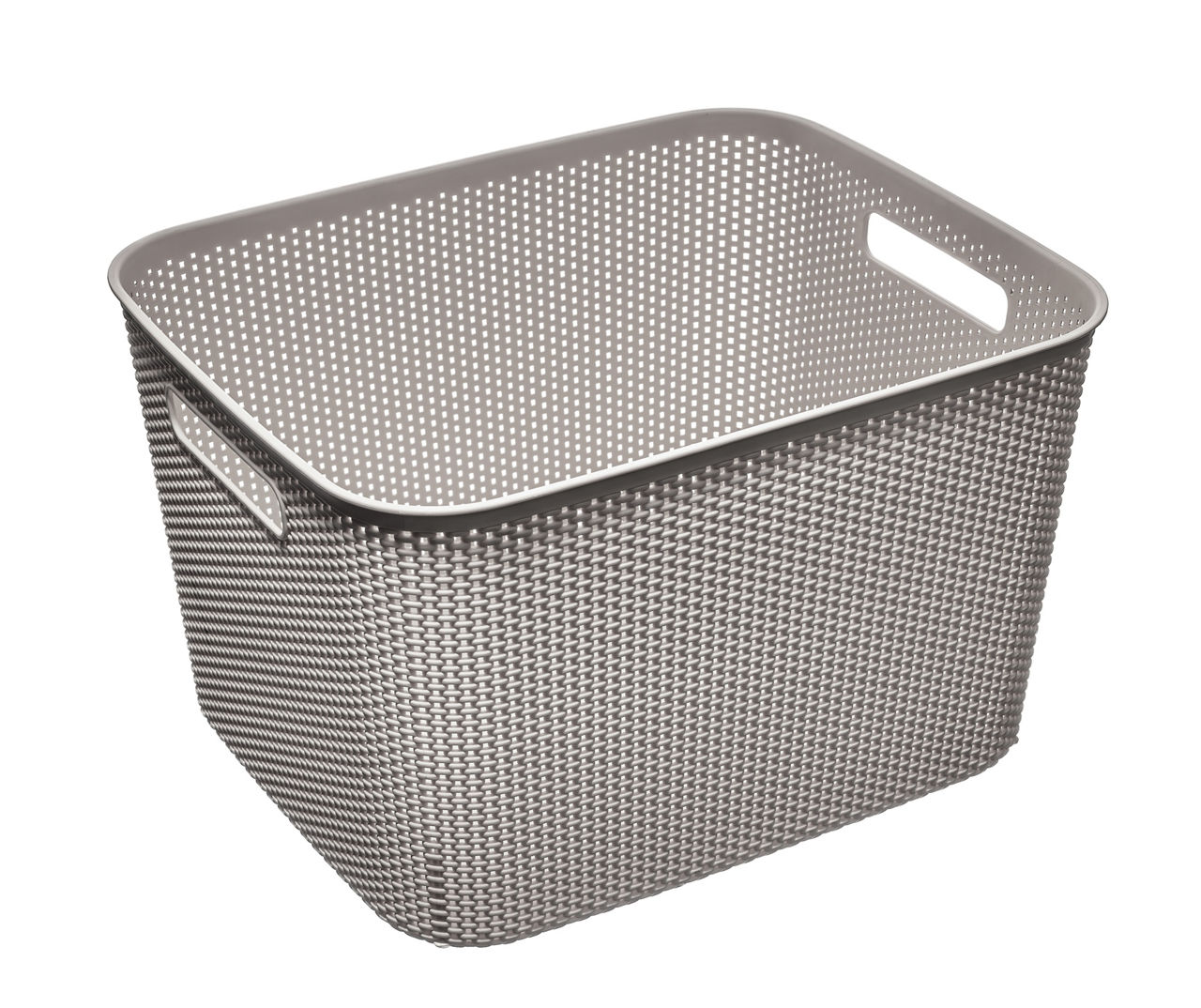 Starplast Gray Large Crochet Plastic Storage Bin | Big Lots