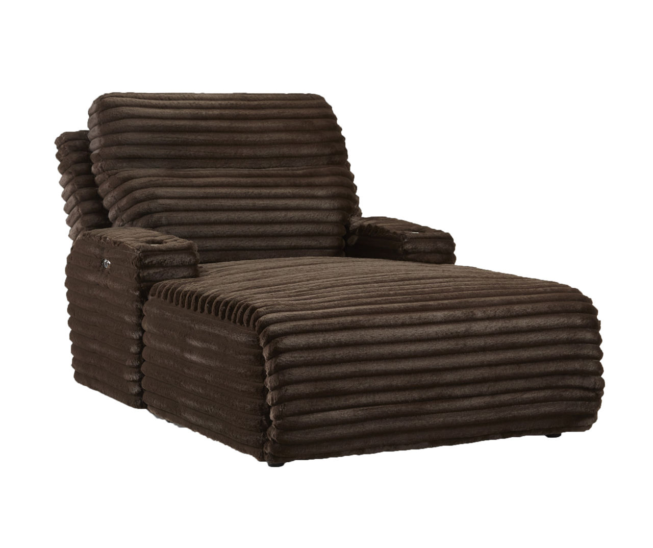 Alaire Espresso Reclining Chaise Big Lots