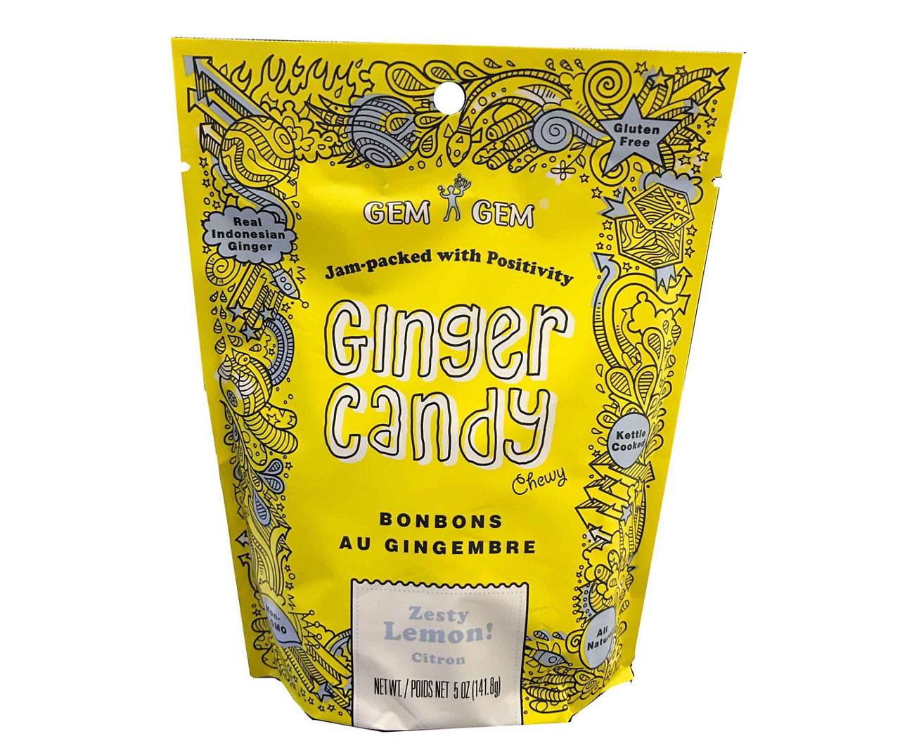Gem Gem Lemon Ginger Candy, 5 Oz. Big Lots