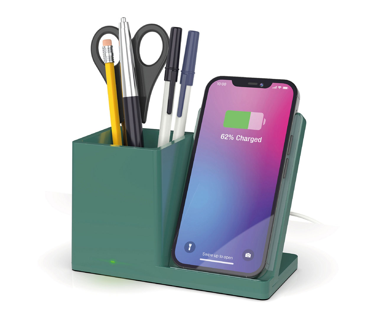 Soar Green Wireless Charging Stand & Pen Cup Big Lots