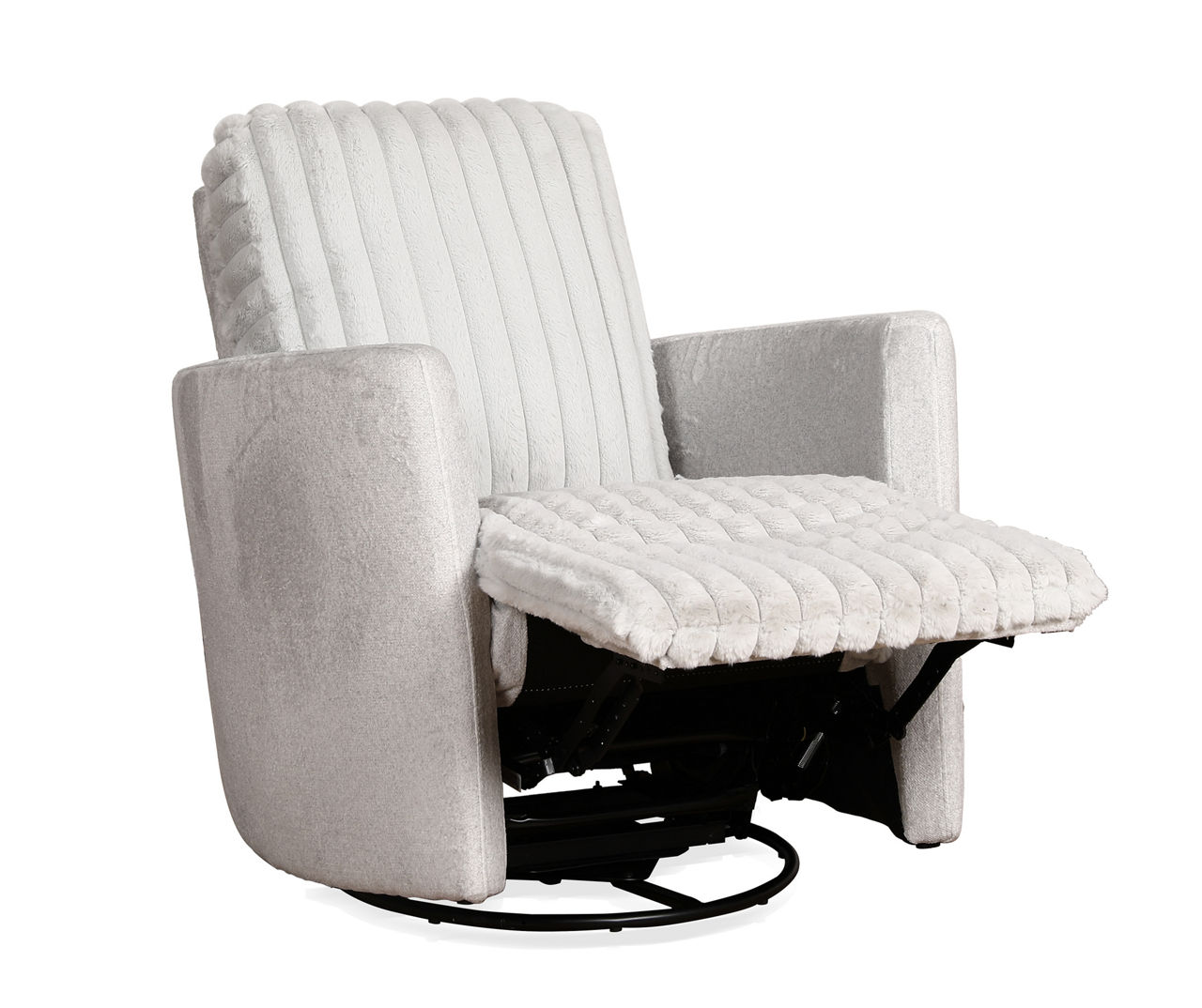 Presley Fog Swivel Recliner Big Lots