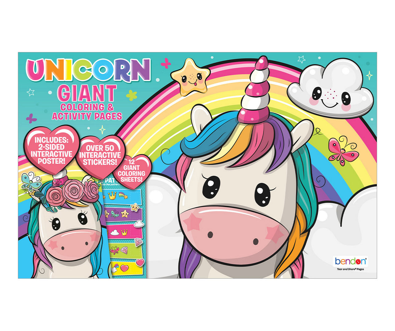 Bendon Unicorn Giant Coloring & Activity Pages Big Lots
