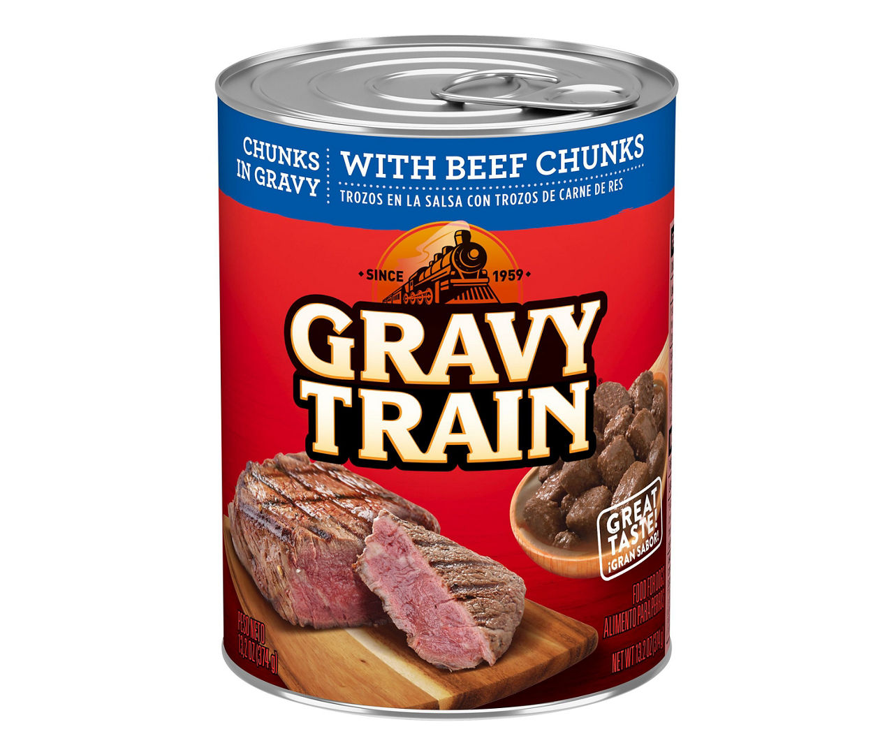 Gravy Train Chunks in Gravy With Beef Chunks Wet Dog Food, 13.2 Oz