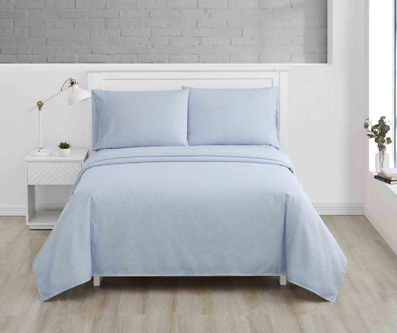 Blue Microfiber Twin XL 3-Pc. Sheet Set