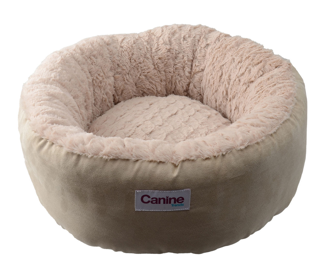 Tan Fur Lined Pet Bed 21