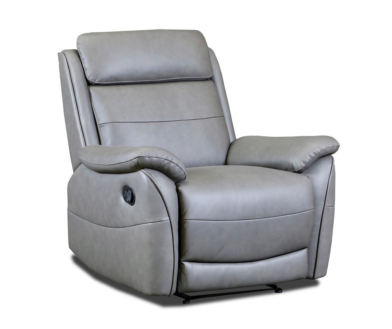 Cork Steel Faux Leather Glider Recliner