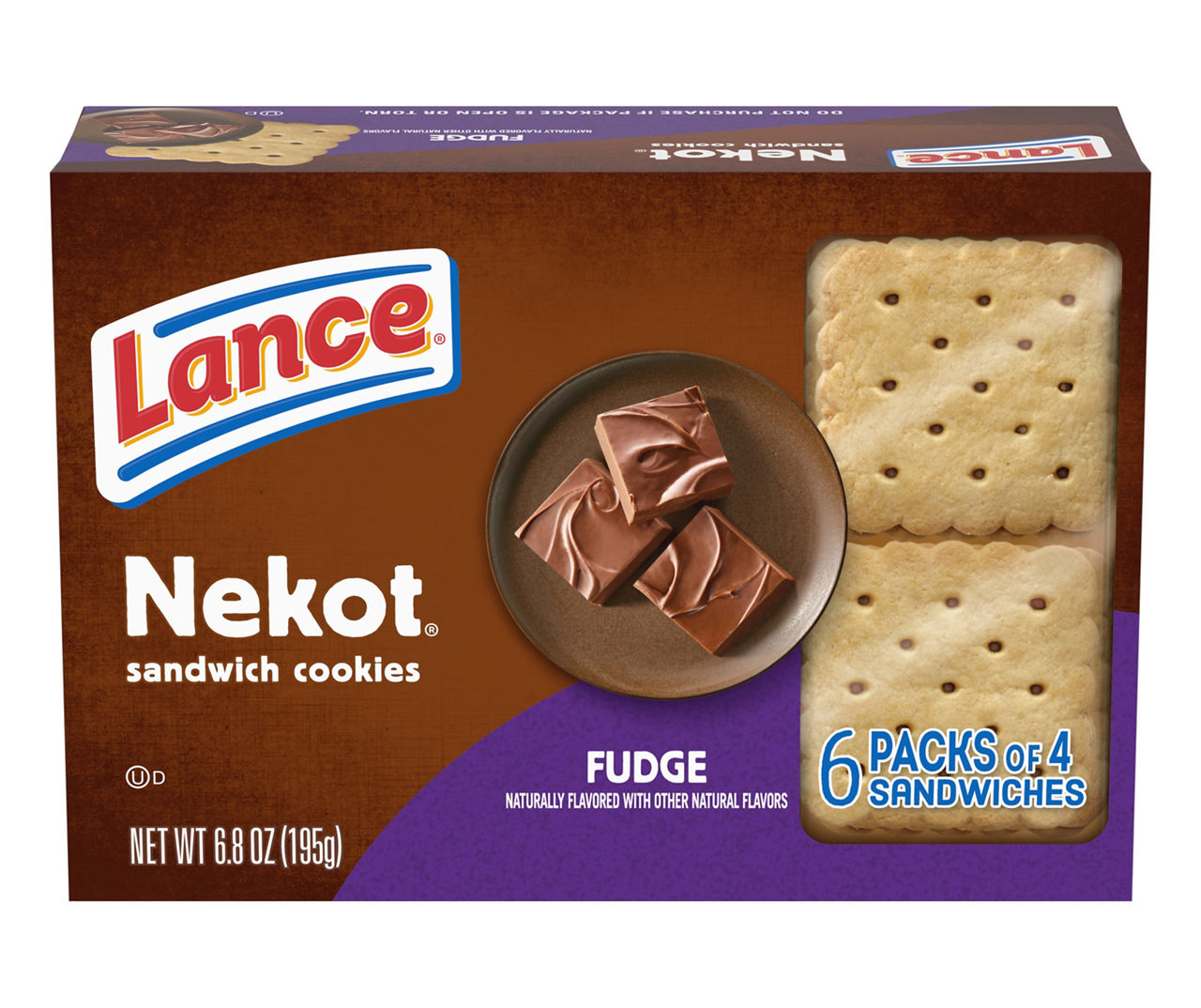 Snyder's Lance Nekot Fudge Sandwich Cookies, 6Pack Big Lots