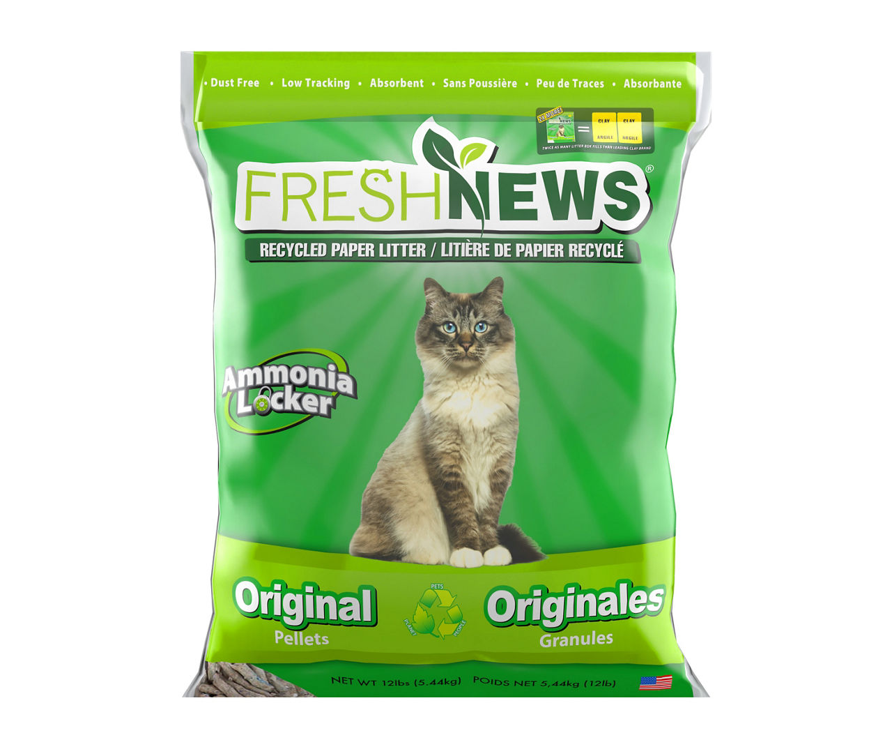 Fresh News Recycled Paper Cat Litter 12 lbs. Big Lots