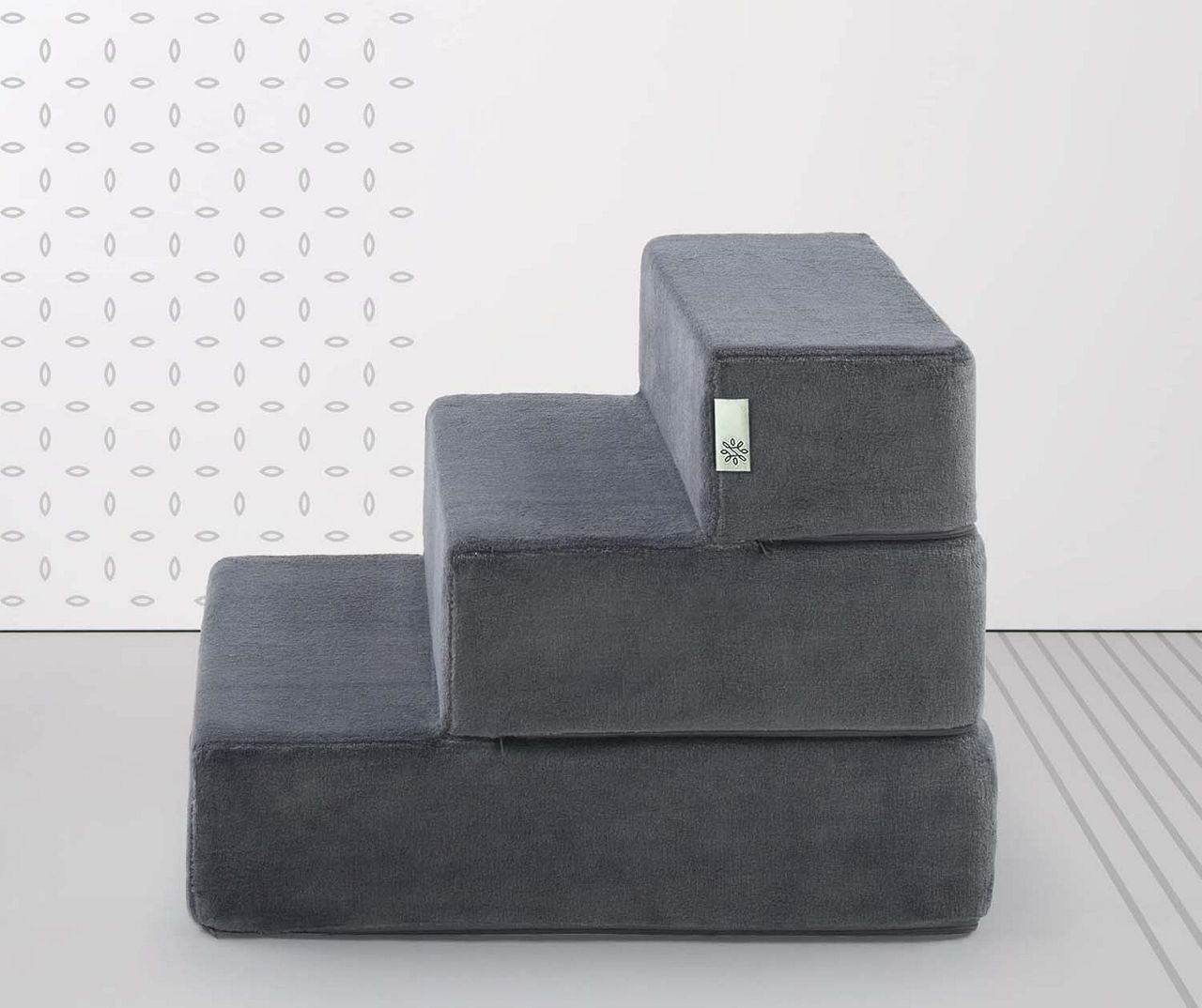 Charcoal Comfort 3 Step Foam Pet Stairs