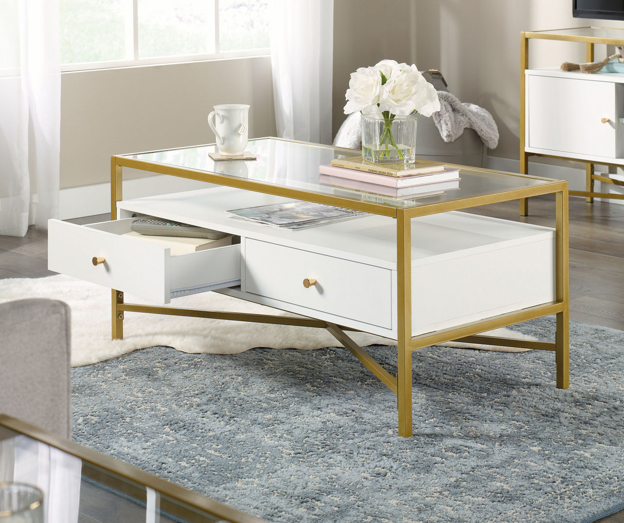 Big lots glass coffee table discount