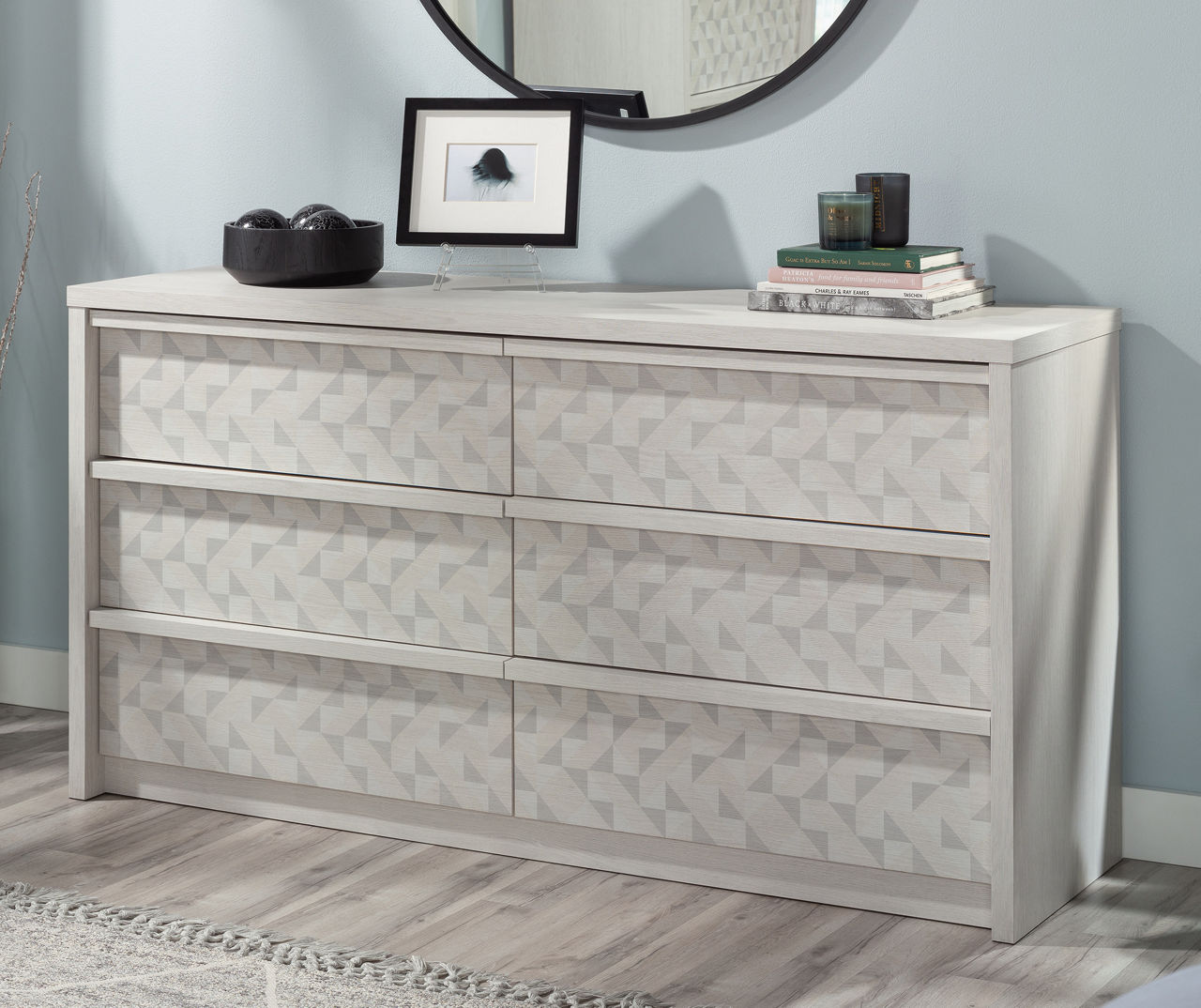 Sauder Harvey Park Glacier Oak Dresser Box 1 of 2 Big Lots