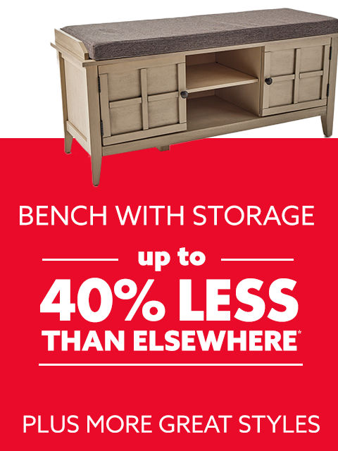 Bench with Storage up to 40$ Less Than Elsewhere Plus More Great Styles