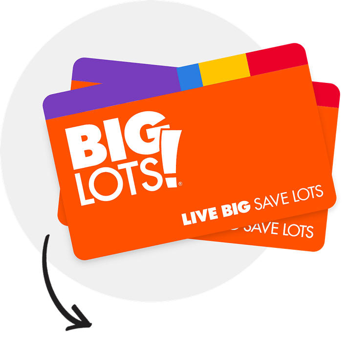 Big Lots Credit Card icons. Learn More
