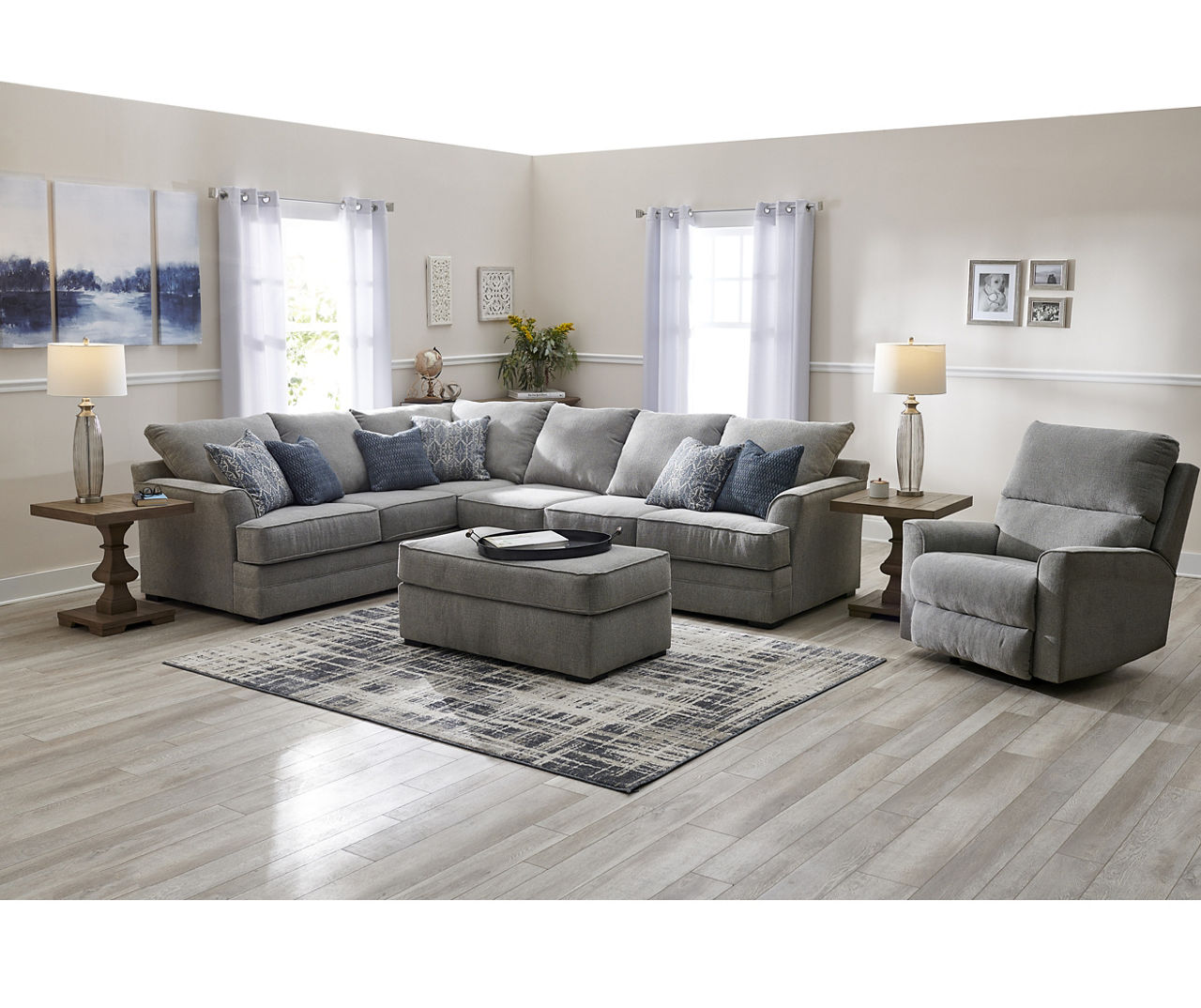 Broyhill naples gray rocker recliner new arrivals