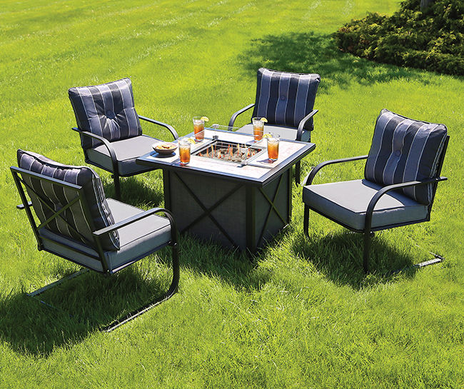 Overstock fire pit online set