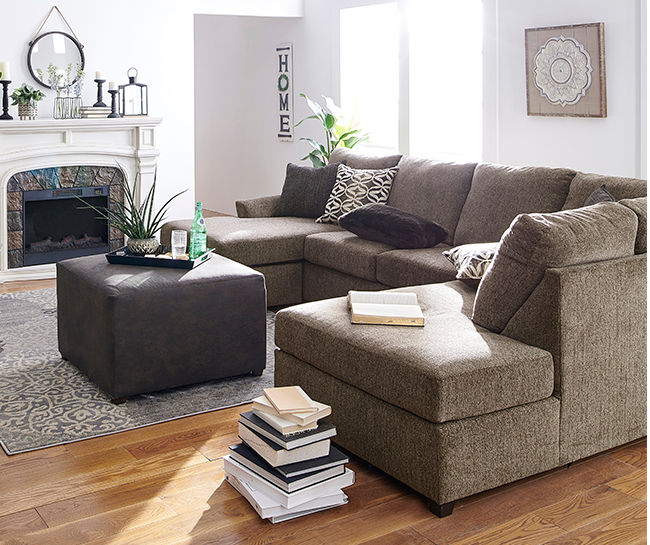 Lane Home Solutions Passage Mocha Living Room Sectional Big Lots