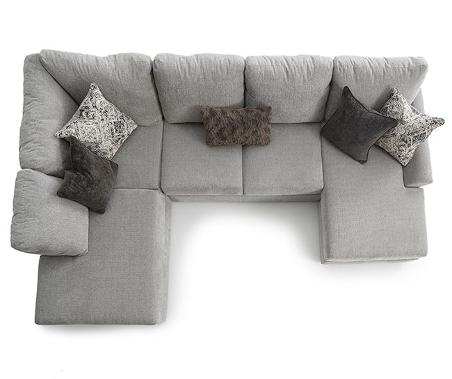 Broyhill parkdale store sectional dimensions