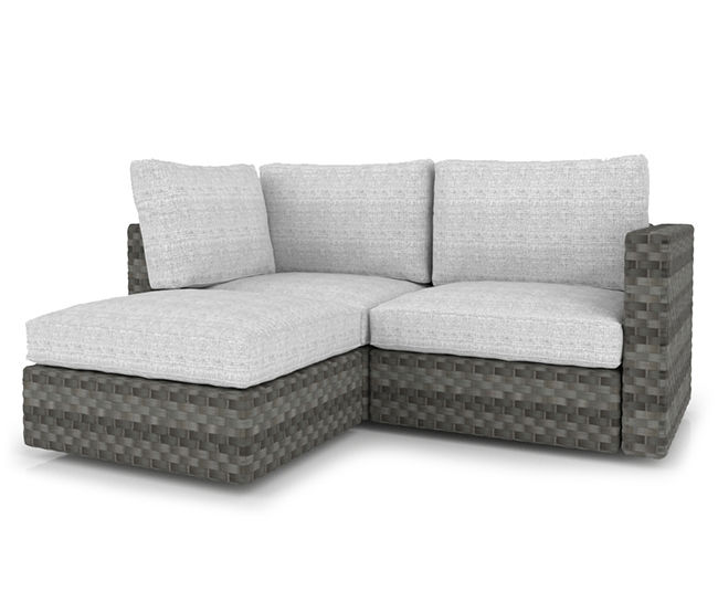 Outdoor loveseat with discount chaise