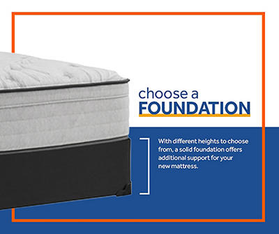 Sealy Plush Full Mattress & Low Profile Box Spring Set, Pillow Top Clearwater