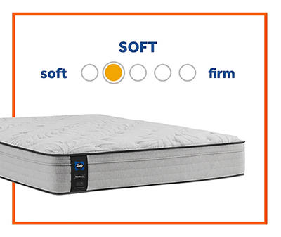 Sealy Plush Queen Mattress & Box Spring Set, Pillow Top Clearwater