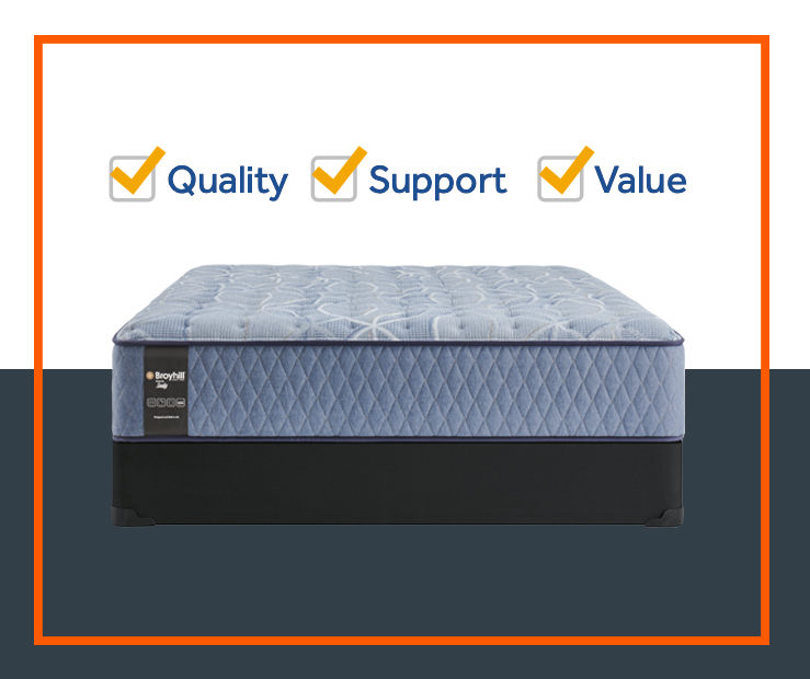 Sealy Firm King Mattress & Box Spring Set, Tight Top Durham