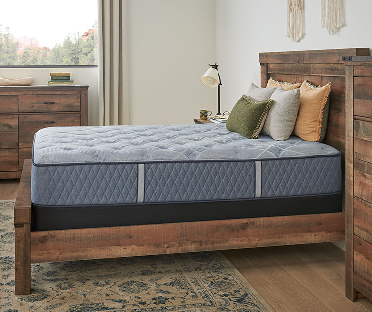 Broyhill by Sealy King Plush Mattress & Low Profile Box Spring Set ...