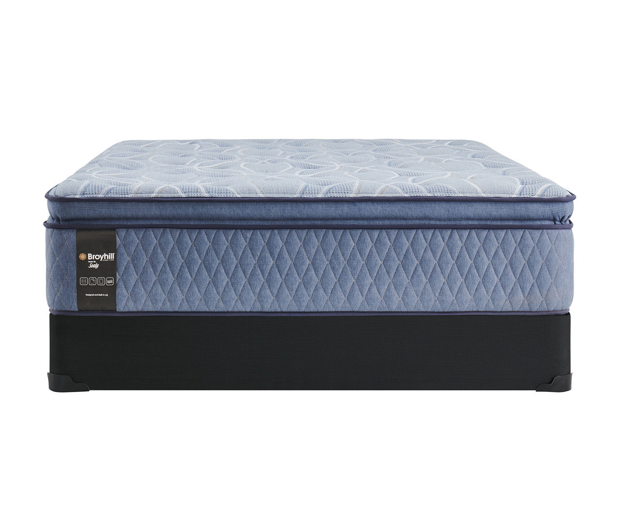 Broyhill by Sealy King Ultra Plush Mattress & Low Profile Box Spring