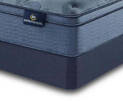 Serta Royal Hills Full Medium Mattress & Low Profile Box Spring Set, iCollection Perfect Sleeper
