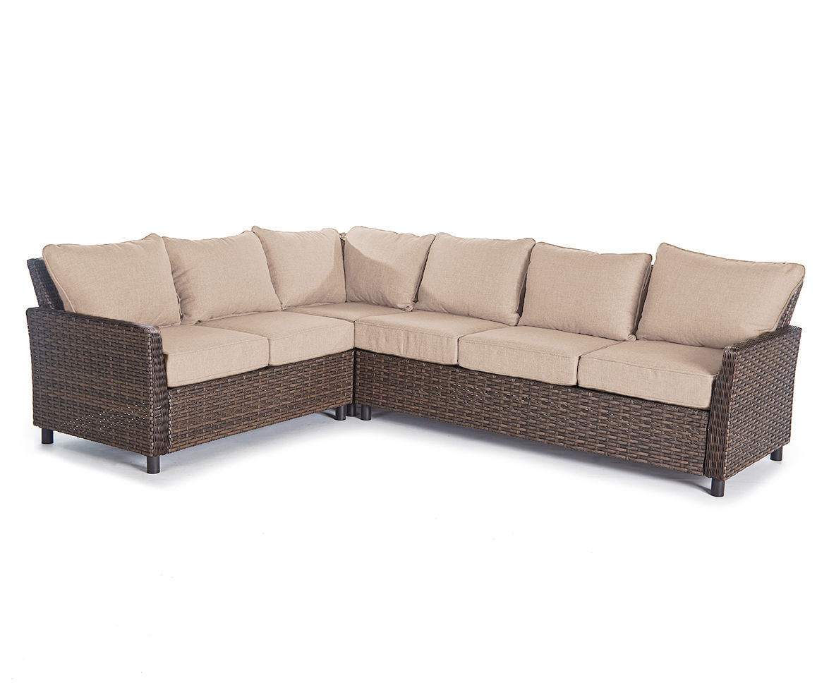 Tan wicker 2025 outdoor sectional